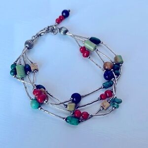 Silpada Vintage Silver Beaded Bracelet